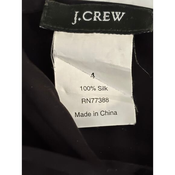 J Crew Silk Black Camisole Size 4 - Picture 3 of 5